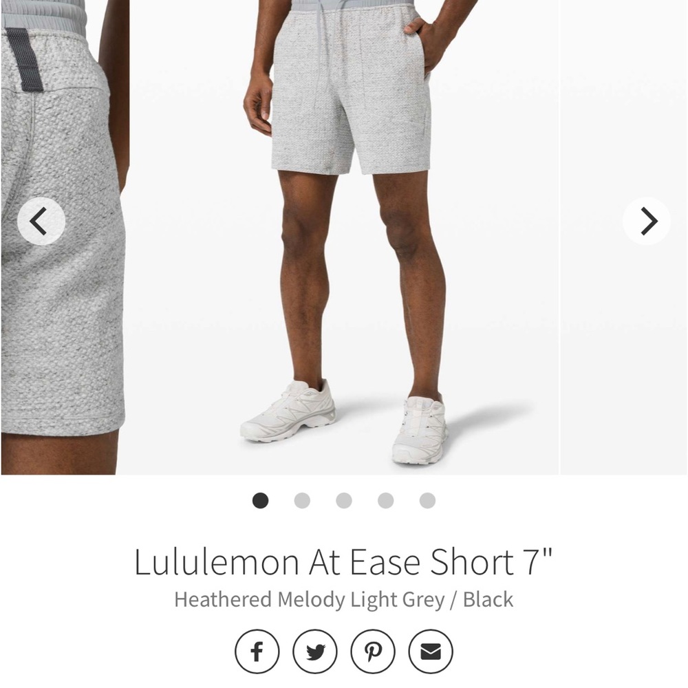 Lululemon At Ease Short 7"